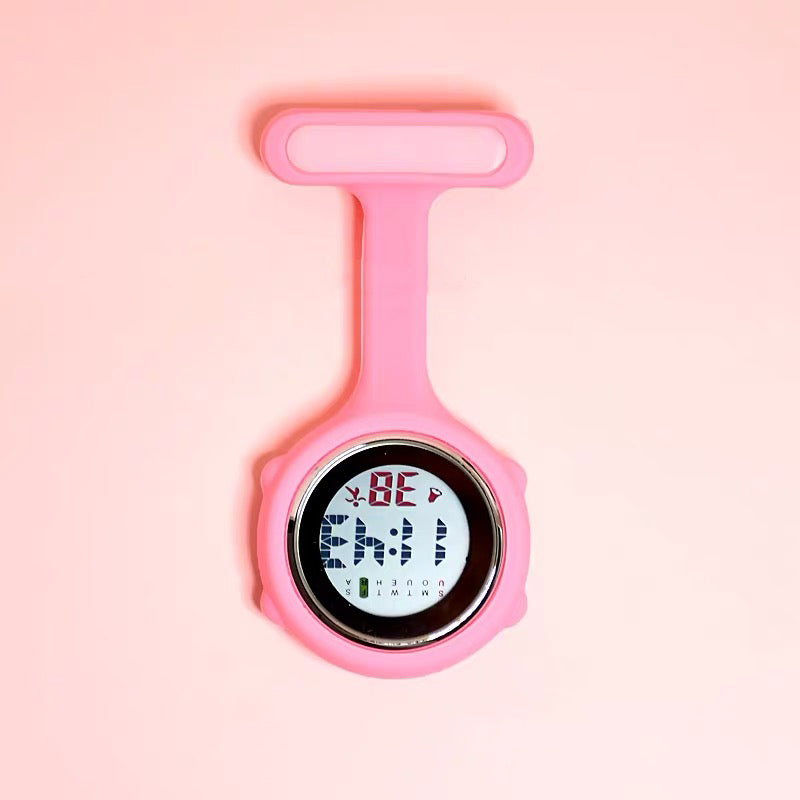 Cheap nurses silicone digital fob watch with backlight iluwatch