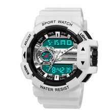 analog watch with digital date