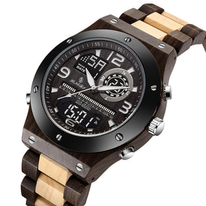 Senors buy wood watches wholesale with date for groomsmen under 30