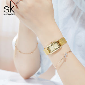 square gold womens watch