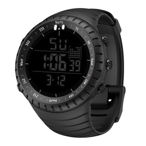 all black digital watch